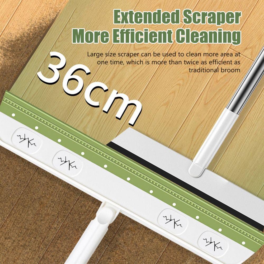 Rotatable Gap Dust Removal Sweeping Household Rubber Silicone Broom Mop Wiper Dust Squeegee