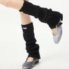 College style stack knitted socks cover deer plush texture cloth label eight-character twist leg cover calf socks