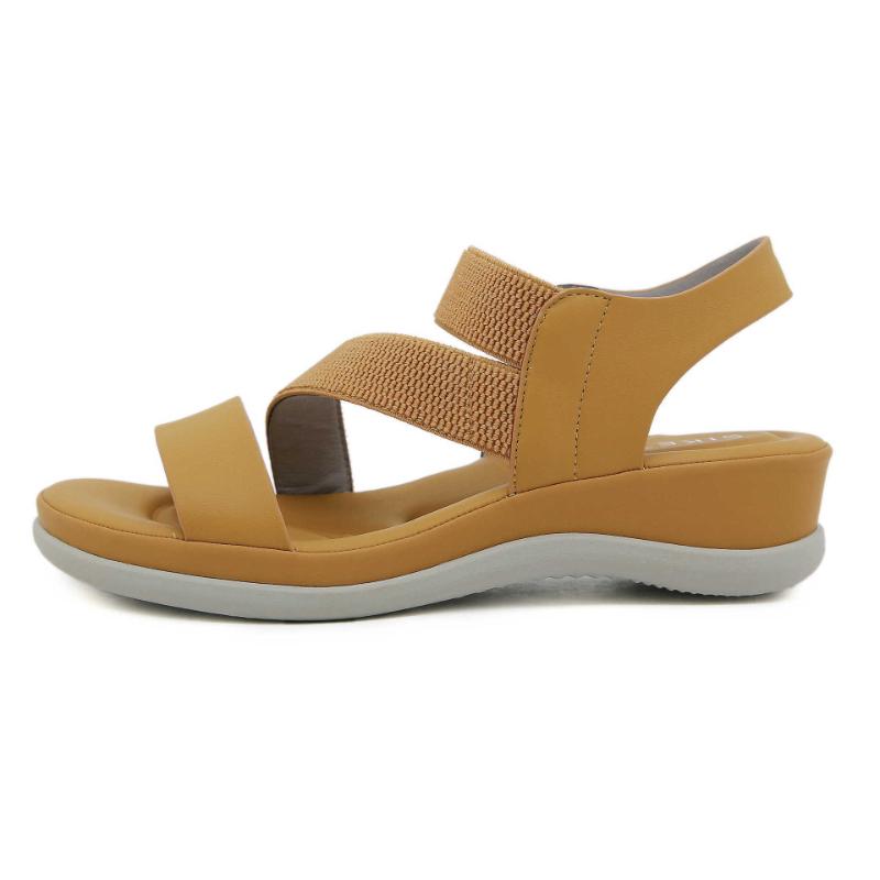Summer 2025 Sweet Sandals For Women Fashion Large Size Thick Soles Shoes Beach Sandals Casual And Comfortable Elastic Bands