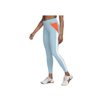 One Dri-FIT Color Block Mid-Rise Leggings Damen Leggings Blau DM7271-494