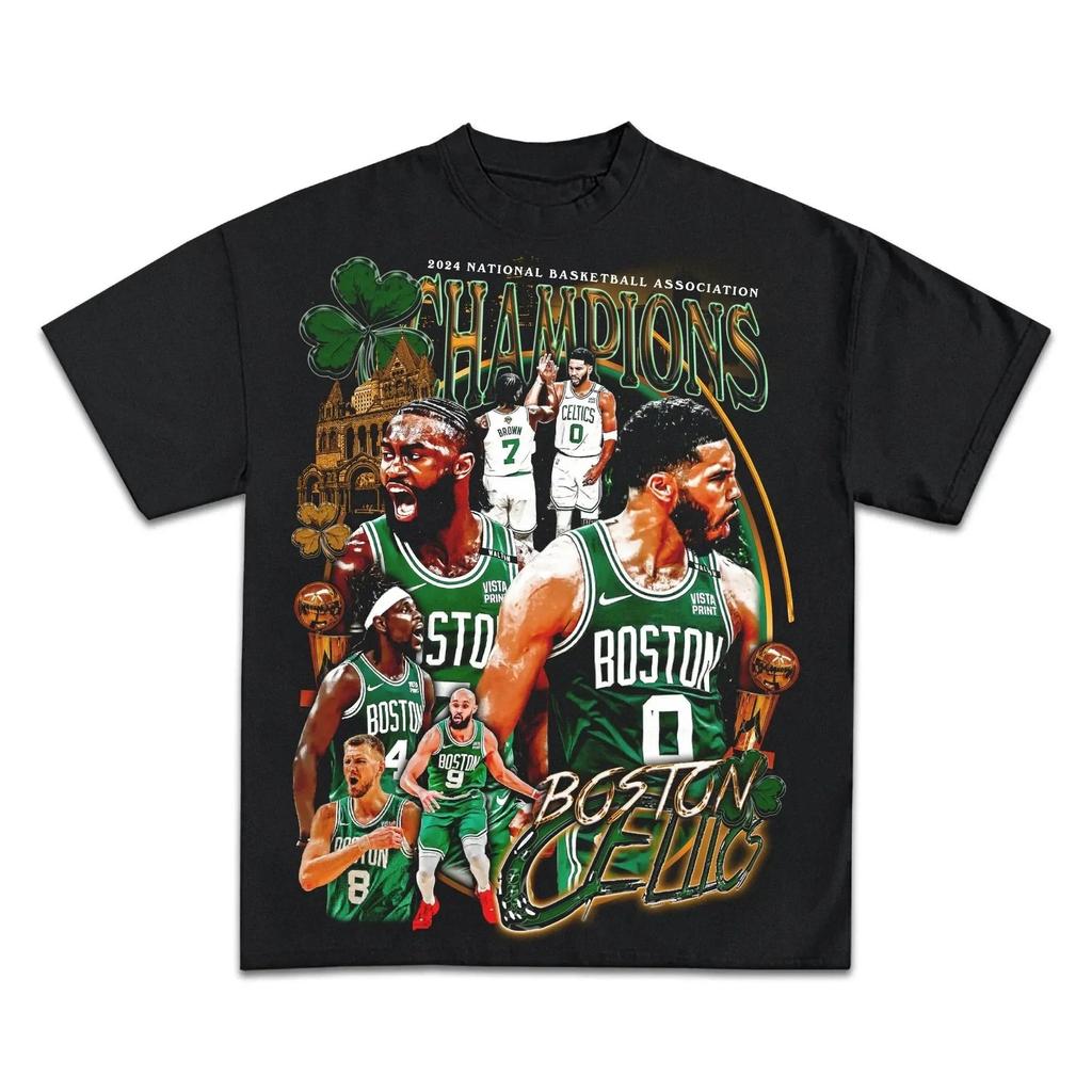 Boston Celtic Koszulka Championship Boxy Vintage Koszulka Koszykarska Streetwear Y2K