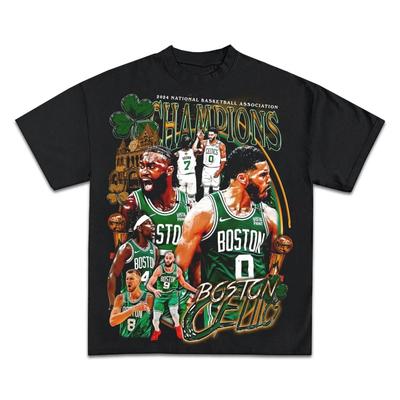 Boston Celtic Campionato Maglietta Boxy Vintage Pallacanestro Streetwear Y2K