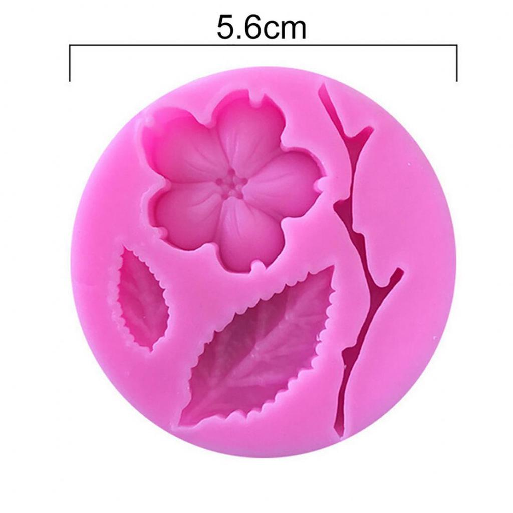 H&K Store Silicone Plum Blossom Mold DIY Fondant Cake Chocolate Clay Mould Decorating Tool