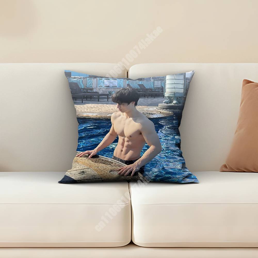 Strong Muscle Boyfriend Handsome Man Sofa Couch Pillow Cover Cushion Case Cozy Bedroom Accent Studio Furnishing