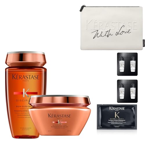 [Amazon.co.jp Exclusive] [Holiday Limited Edition Coffret] Kérastase Shampoo & Treatment Coffret Set: Bain Oleo Relax Shampoo 250mL + Oleo Relax Hair