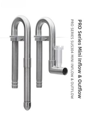 AQUAPRO Edelstahl Aquarium Wasserrohr Mikro-Pore Anti-Saug Fisch Garnelen Filter Einlass Auslassrohr Aquarium Zubehör