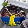Vozinha cabo verde Okrągły Dywanik z Nadrukiem, Antypoślizgowy Zmywalny Okrągły Dywan do Salonu Sypialni Pokoju Dziecięcego, Dekoracja dla Fana Sportu, Prezent na Święta Urodziny