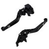 Nakira Brake and Clutch Lever Set for Zephyr Balios and Estrella 650 W800, ZZR250, 400, ZRX400, II, (Black)