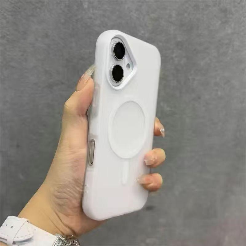 

Роскошный матовый чехол для телефона Candy Magsafe с беспроводной зарядкой для Samsung Galaxy S25 Plus S24 FE S23 S22 Ultra 5G Магнитная бамперная накладка Galaxy S24+ белый