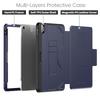 For iPad Air 11 (2025)/(2024) PU Leather Tablet Case Card Holder Auto Wake/Sleep Stand Cover with Pencil Slot