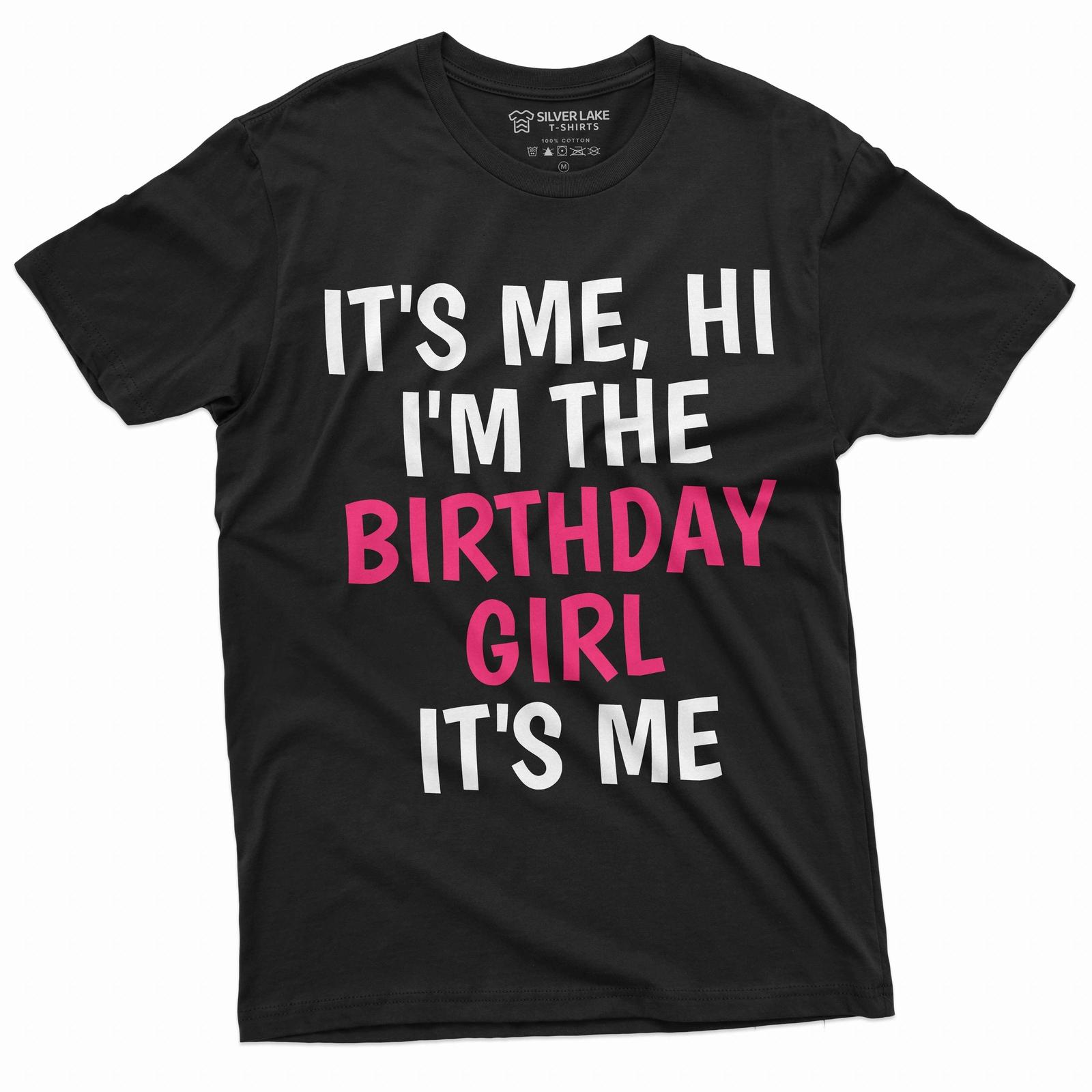 Funny Unisex women s Birthday girl T-Shirt Mens Womens Tees Top Bday gift Birthday shirt for her wife L