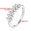 2MM D Clover Full Moissanite Ring for Women Sparkling Diamond S925 Silver Gold Plated Wedding Band with GRA