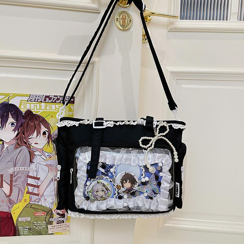 New Japanese Ins High Value, Fresh and Sweet Candy Color Girl Transparent Bar Pain Bag, Light Messenger Bag