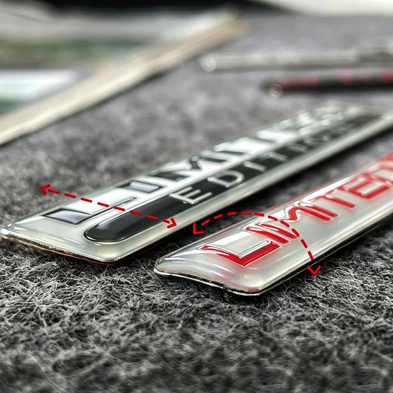 3D Metall LIMITIERTE AUFLAGE Modifiziertes Autoabzeichen 3D Metall Motorrad Autoaufkleber Für Kotflügel Seitenverkleidung Kofferraum Dekoration