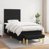 3137295 vidaXL Divan Bed with Mattress Black 100x200 Cm Fabric