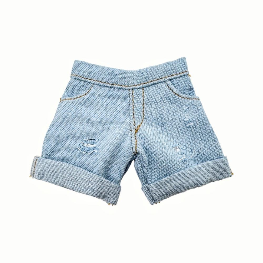 High Quality New Cartoon Dress Up Decorations Cute Multicolors Casual Denim Pants Ripped Jeans Pants For 1/8 Dolls