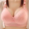 Thin Striped Bra for Women Breathable Without Steel Rings Gathering Bra Comfortable Adjustment Anti Sagging Bra