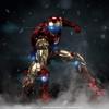 Sentinel Fighting Armor Iron Man ABS Painted Complete Action Figure Non-Scale & Die-Cast