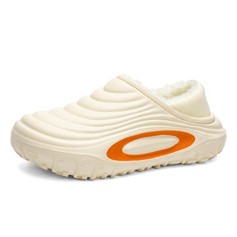 

Новые модные хлопковые мужские тапочки Зимние теплые плюшевые мужские тапочки Водонепроницаемые мужские садовые туфли Для дома и улицы Мужская теплая обувь 47