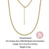 Effie Queen Trendy Silver 3mm Balls Beads Chain Choker Necklace Women Men Genuine 925 Sterling Silver Ball Beaded Collar SC95