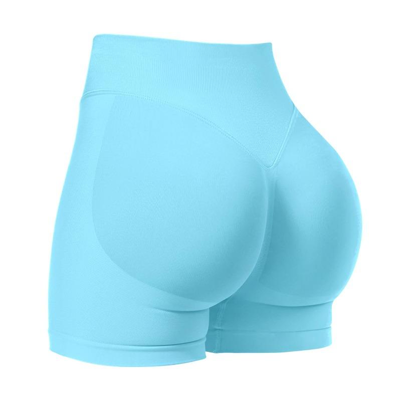 Women's High-Waisted Yoga Shorts Quick-Dry Seamless Workout Running Fitness Elastic Butt-Lifting Stretchy Gym Activewear All-Season Sports Apparel