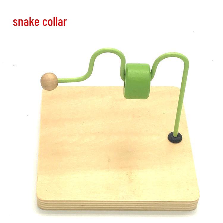 Montessori Infant & Toddler Triangular Prism Matching Box & Three-Color Ring Set - Early Education Teaching Aids.