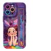 Pink princess apple 15promax mobile phone case new model with wristband bracket 16plus purple 16pro cute