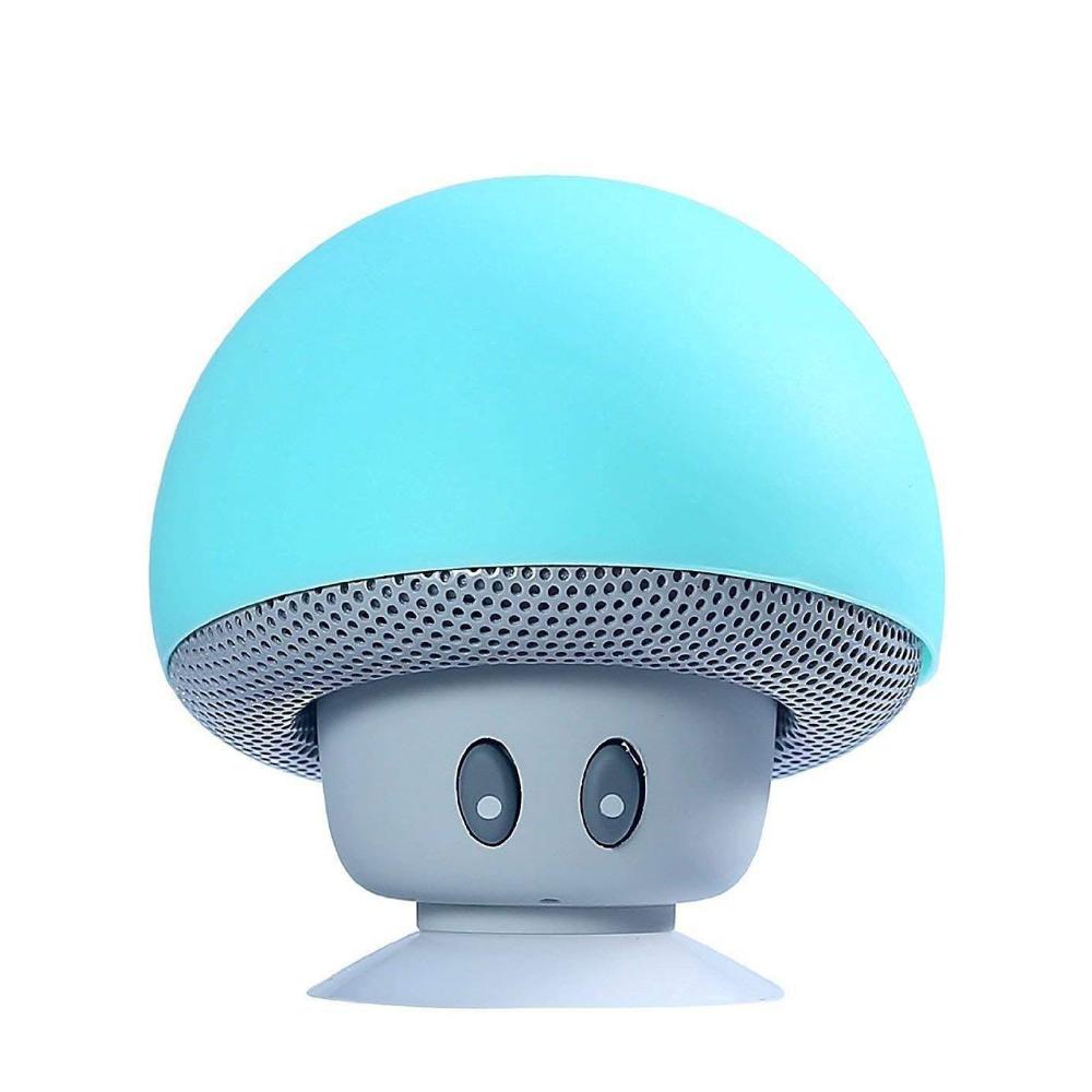 Przenośny głośnik Bluetooth Mushroom Mini bezprzewodowy wodoodporny głośnik z przyssawką do użytku na zewnątrz, w domu, samochodzie, na biurku