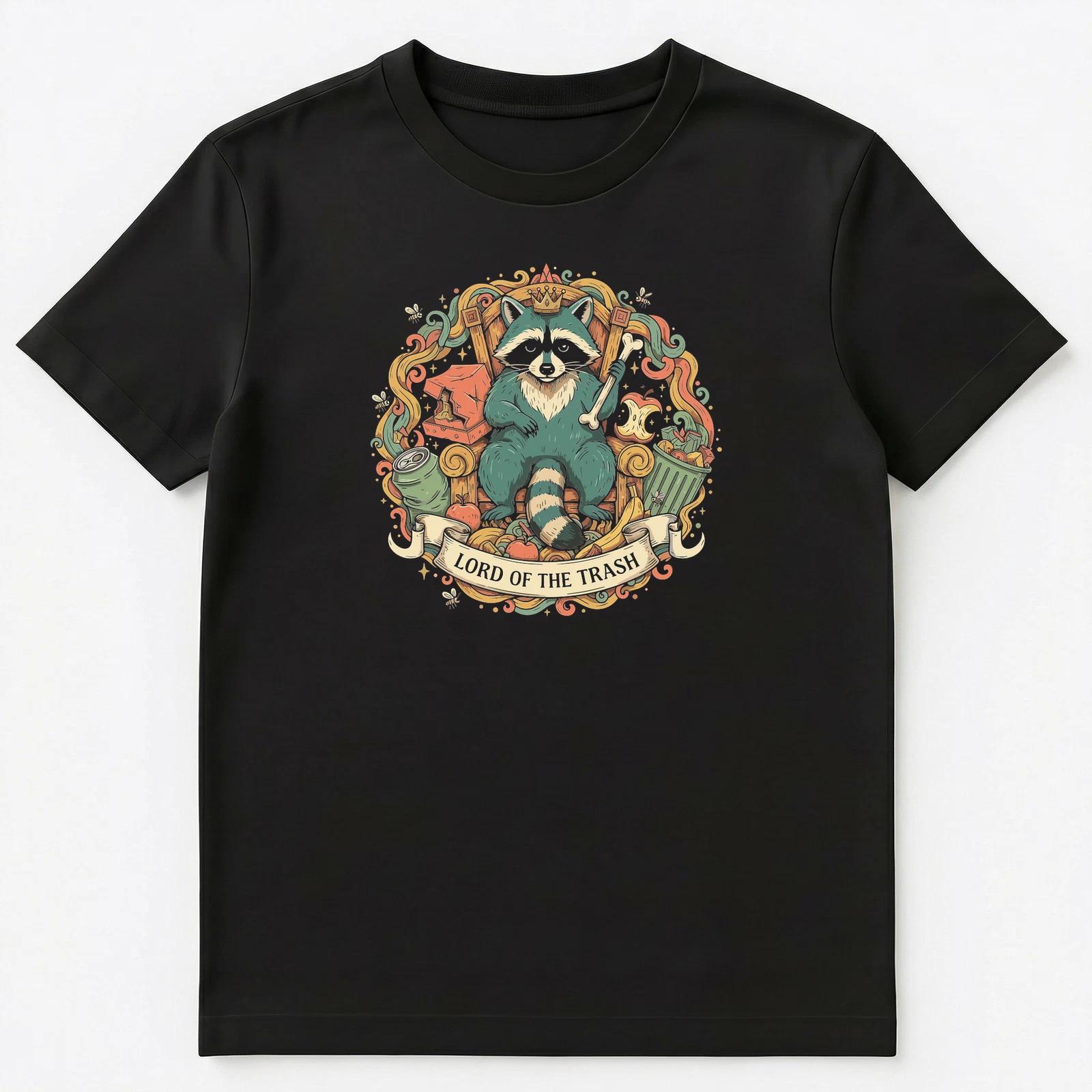 Raccoon Enthusiast Regal Trash King Animals Unisex T-Shirt S