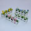 1pc Miniature Fence Artificial Flower Decoration Tabletop Ornament Home Office Garden Party and Craft DIY Decoration Accessories