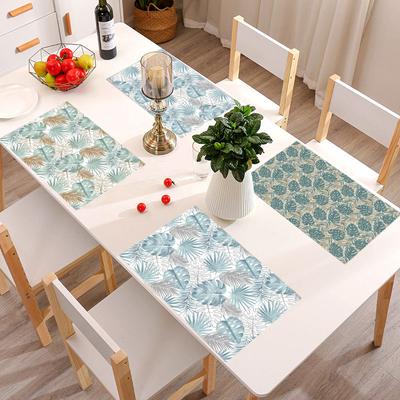 Table Mat Placemat Coasters Hawaii Dining Decor Tableware Mat Pad for Home Wedding Party Dining Bar Home Decor Table Decoration