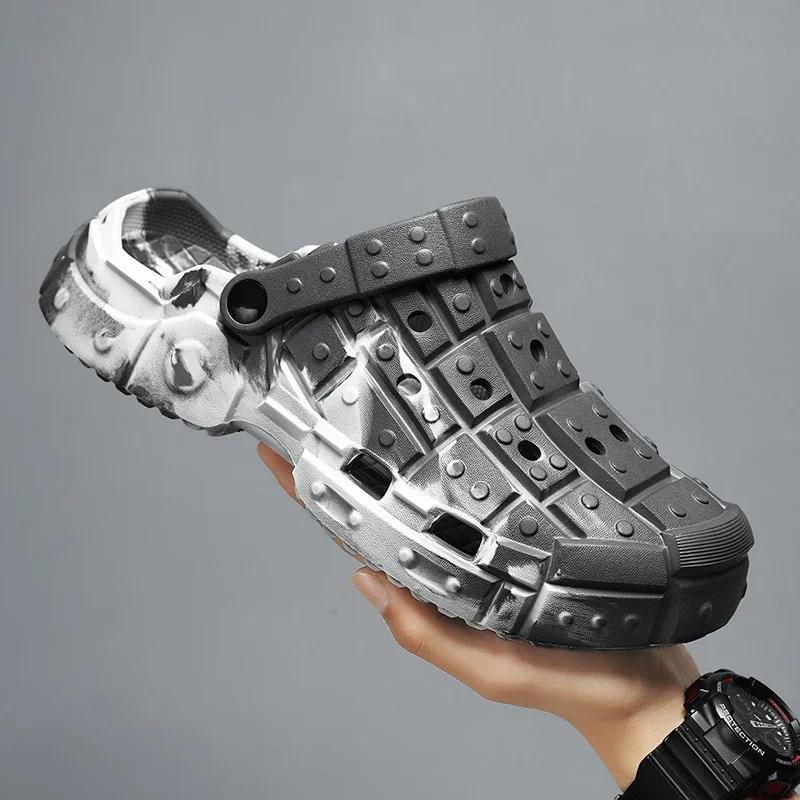 Roman Sandals Man Summer 2024 Flat Sandal for Men Super Copy Sandals Men's Casual Sandal Chef Shoes Shiatsu Slippers Slipers