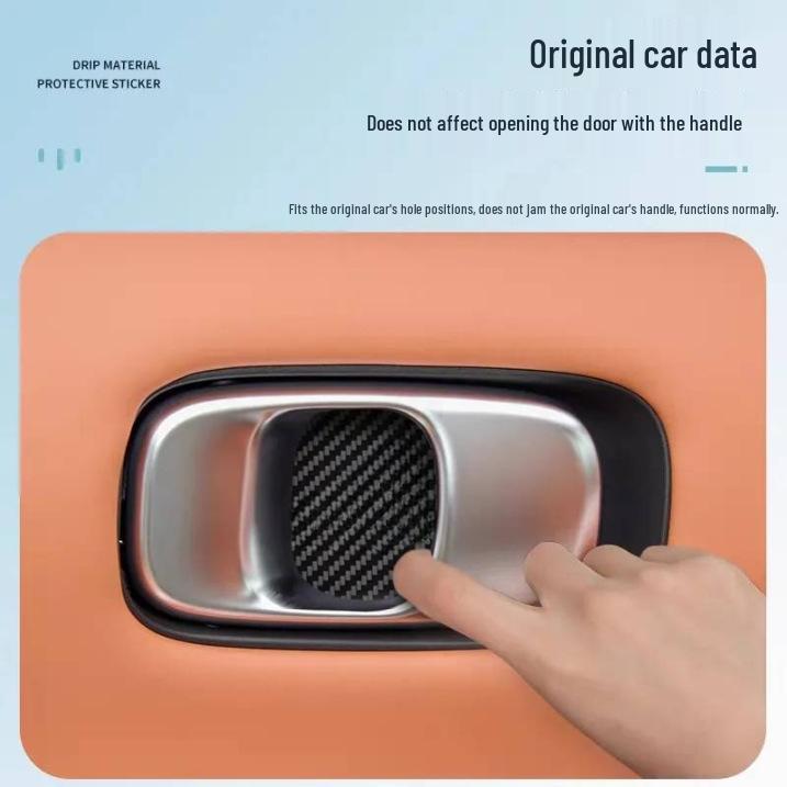 Leapmotor C10/C16 Interior Door Bowl Sticker – Carbon Fiber Protective Trim (Hot Sale)