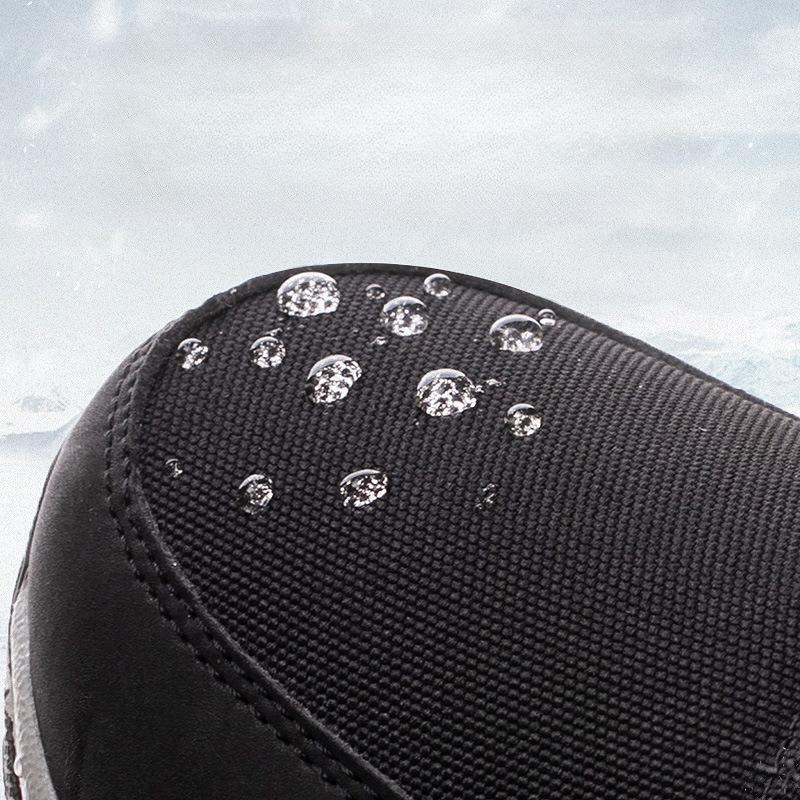 Northeast Winter Snow Boots for Women Waterproof and Anti Slip for Men Warm and Plush Thick Men's Cotton Shoes for Cycling Warm Side Zipper