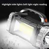 Solar Rechargeable LED Flashlight USB Rechargeable Portable Searchlight  Emergency Use