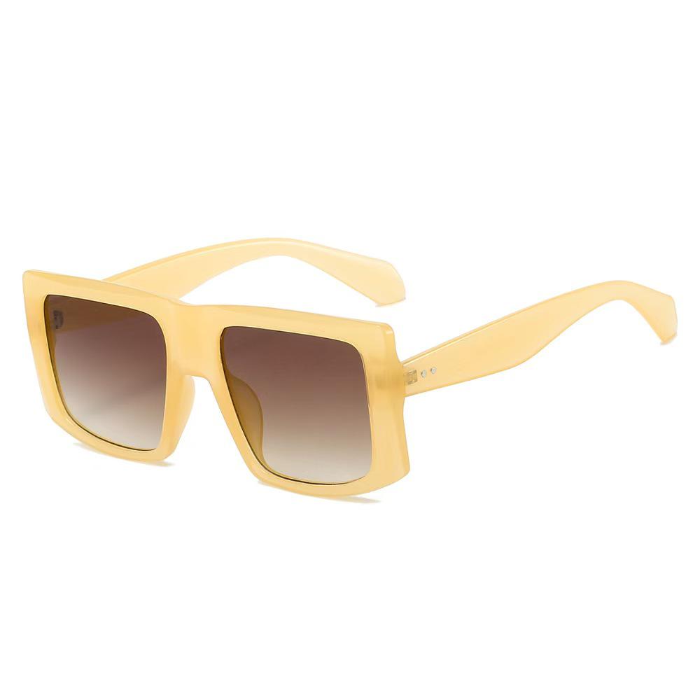 Stylish Retro Square Frame Sunglasses for Outdoor Sun Protection - Unisex Versatile Design for Driving and Fashion