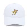 Corgi Dog Embroidered Baseball Cap With Sunshade For Casual Outdoor Wear