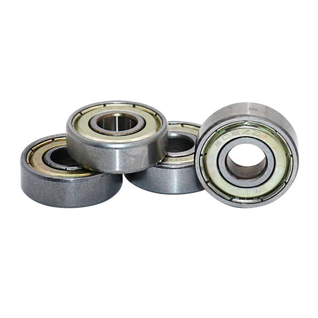 10Pieces 608ZZ Ball Bearings 608ZZ Metal Double Shielded Miniature Deep Groove Skateboard Ball Bearing 8mm x 22mm x 7mm