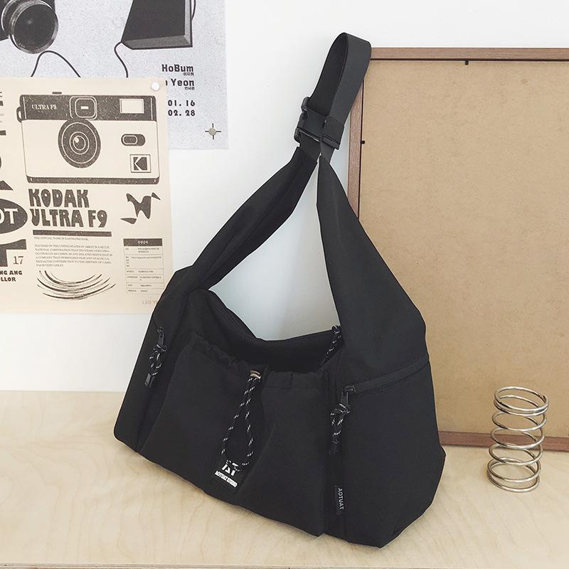 2025 новый корейский ins Гонконгский стиль сумка повседневная литературная сумка через плечо сумка-мессенджер модная студенческая сумка-мессенджер женская