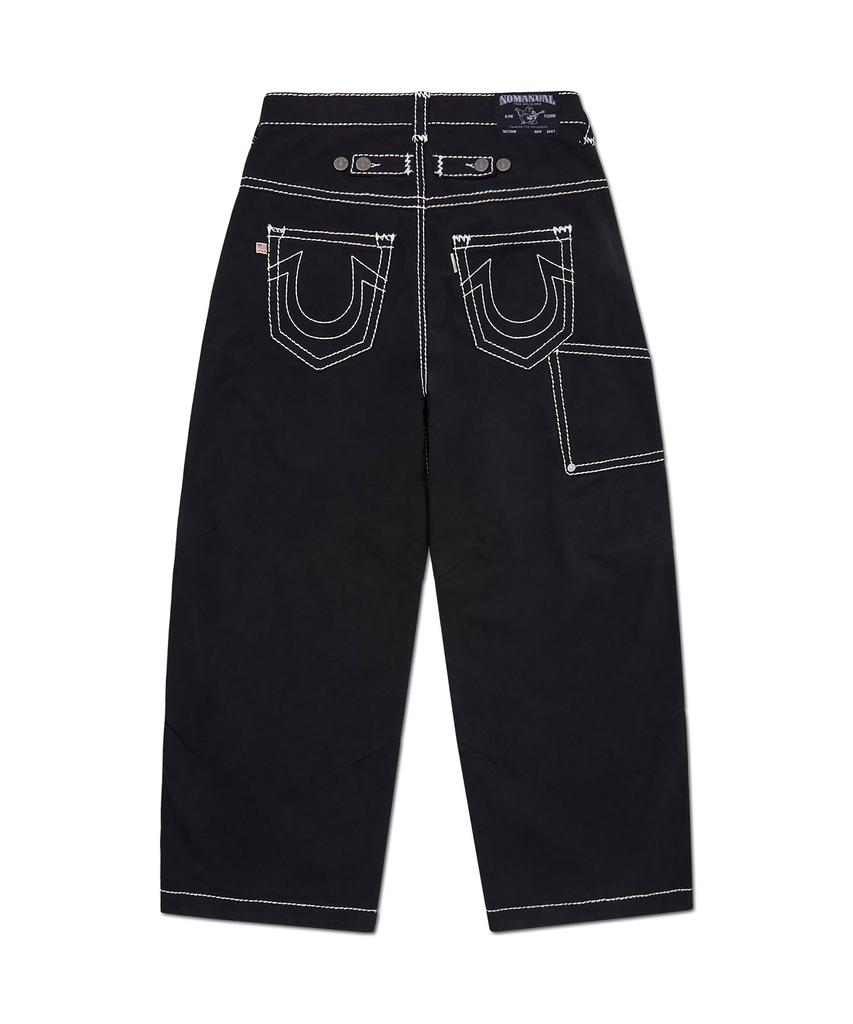 Nomaenyueol No Religion Double Knee Pants - Black