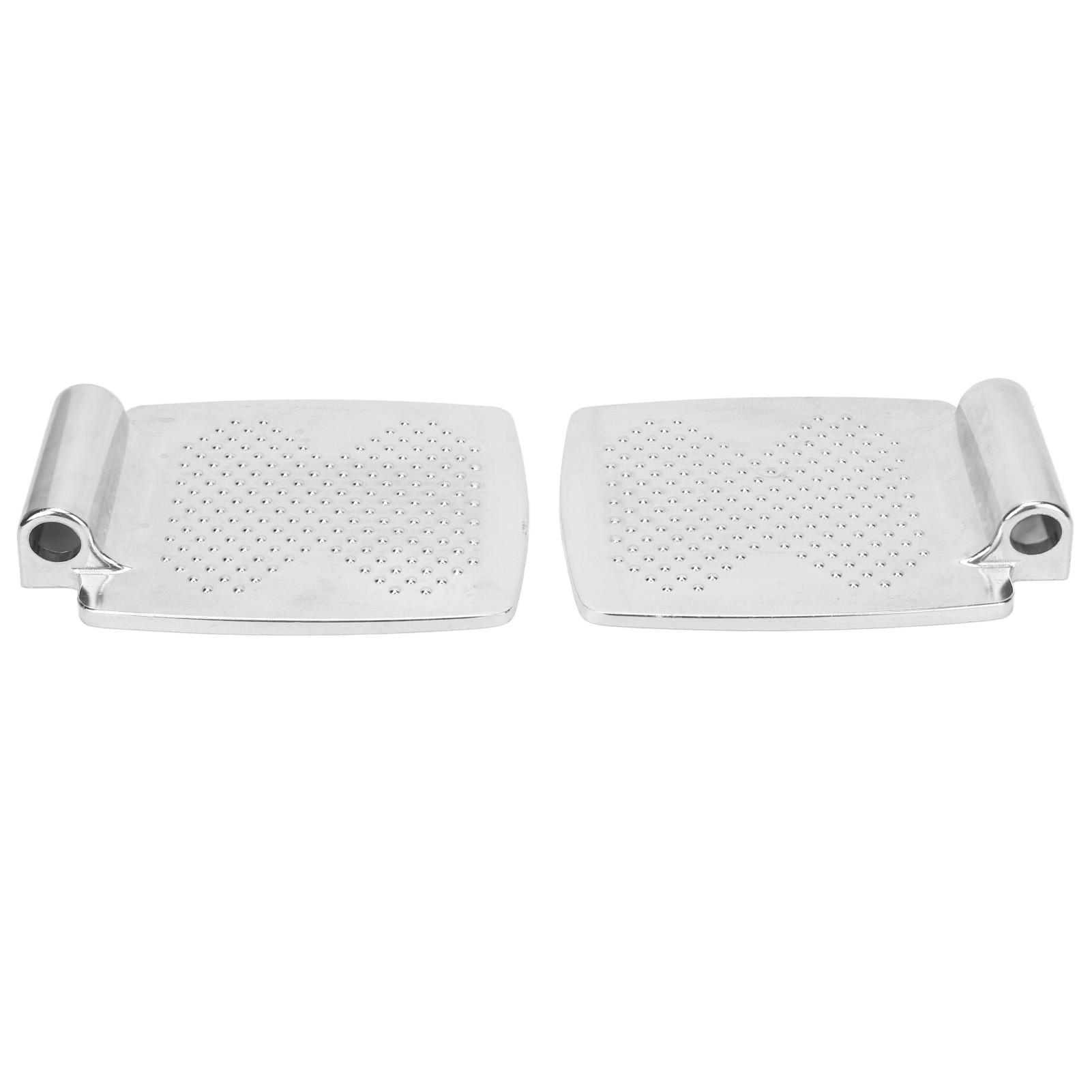 

2pcs Wheelchair Footplate Aluminum Alloy Wheelchair Footrest Pedal Replacement Accessory Dot Texture