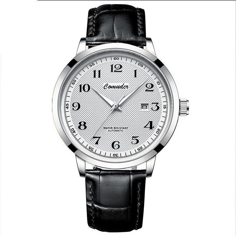 Vollautomatische Imitation mechanische Uhr Herrenuhr Herren Hohl Wasserdicht Trend Leuchtend Kalender