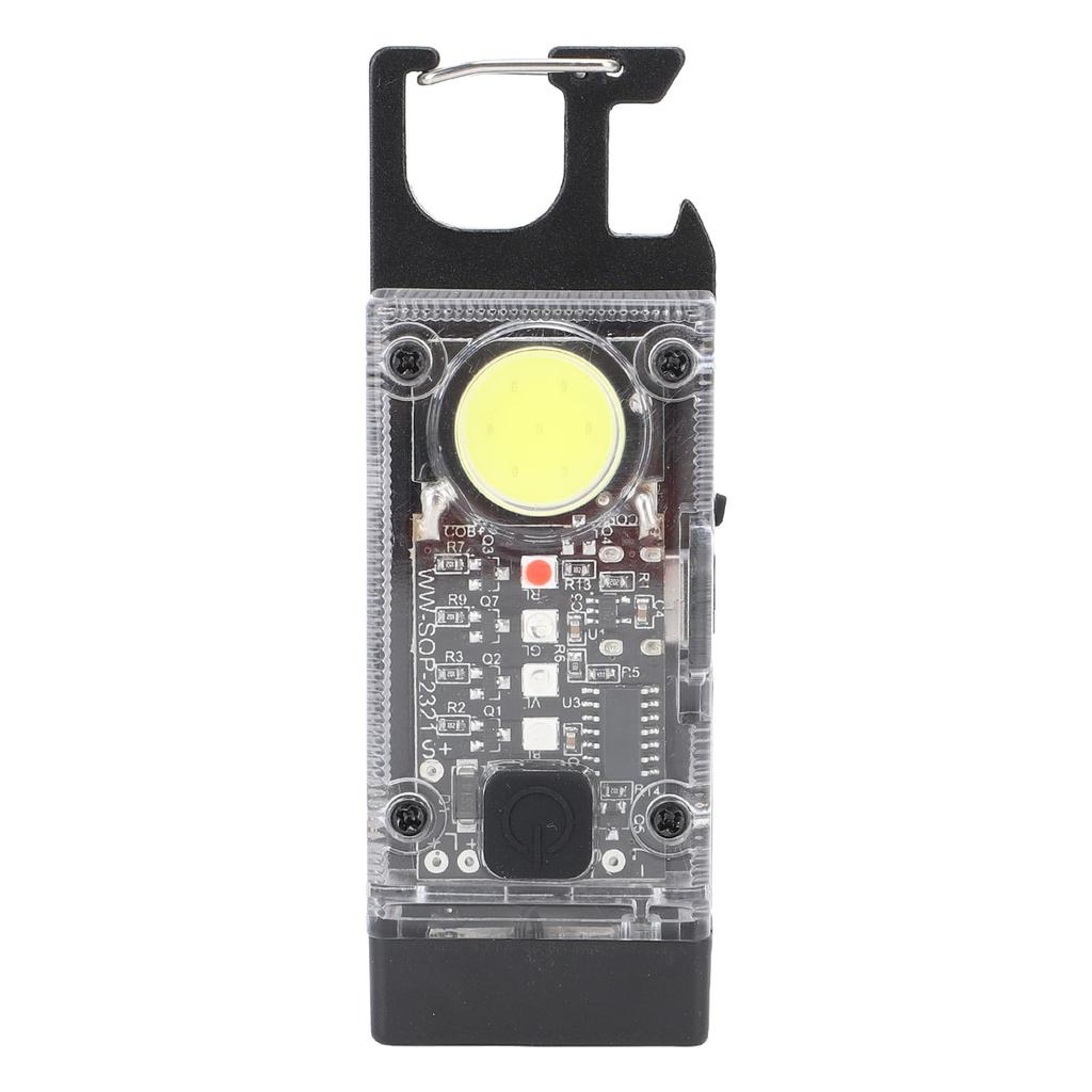 Mini Torcia LED COB Ricaricabile USB Piccola Portatile Tascabile Portachiavi Luce da Lavoro Base Magnetica