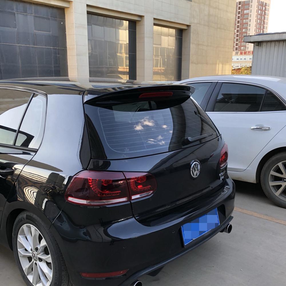 Für Volkswagen VW Golf 6 2010 2011 2012 2013 Heißer ABS-Kunststoff Kofferraum Dachflügel Unlackiert Grundiert Heckspoiler Autozubehör