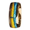 Stainless Steel Nature-Inspired Ring – Artistic Wheat Field & Galaxy Design for Women & Men | Minimalist Band Jewelry, Rustic Elegance