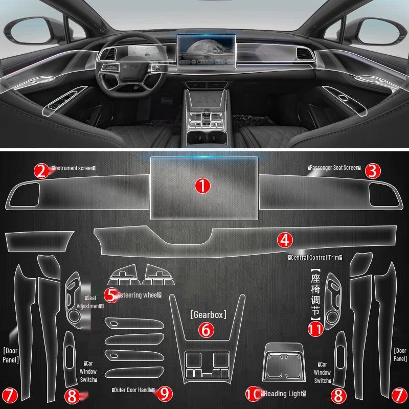 BYD Sea Lion 07 EV Dashboard & Gear Shift Protection Film Set for 25 Models