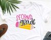 Custom Grade Pencil Shirt, Custom Back To School Tee, Personalized School T-Shirt, 1st Day Of School Shirt, Third Grade Shirt, Pre K Shirt