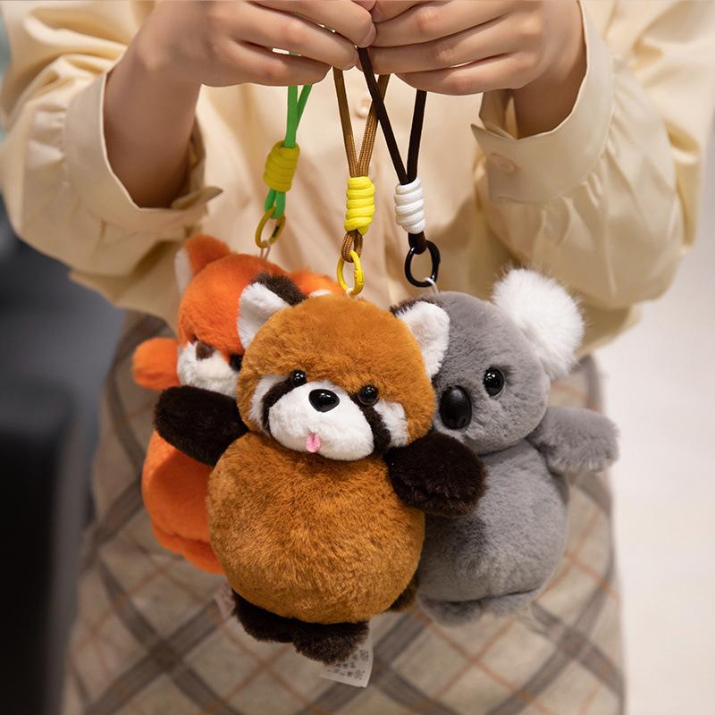 Kleintier Wasserschwein Koala Anhänger Plüschtier Puppe Panda Puppe Mädchen Tasche Schlüsselanhänger Anhänger