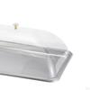 304 Stainless Steel Serving Tray with Dome Lid Food Rectangular Platter for