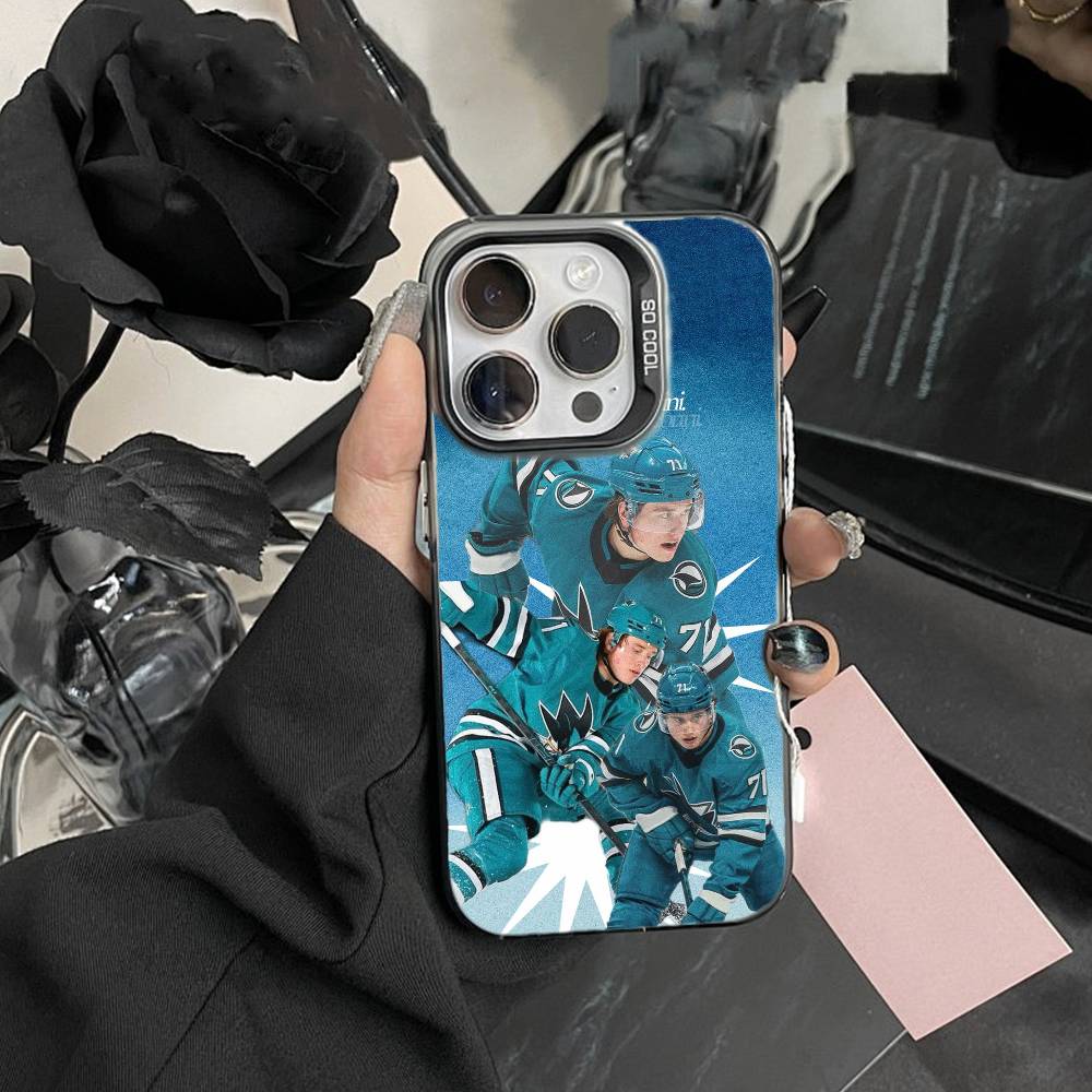 U-San Jose Sharks Phone Case For IPhone 16 17 15 14 12 13 Pro Max Black Color Shockproof Cover